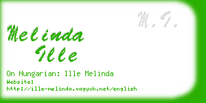 melinda ille business card
